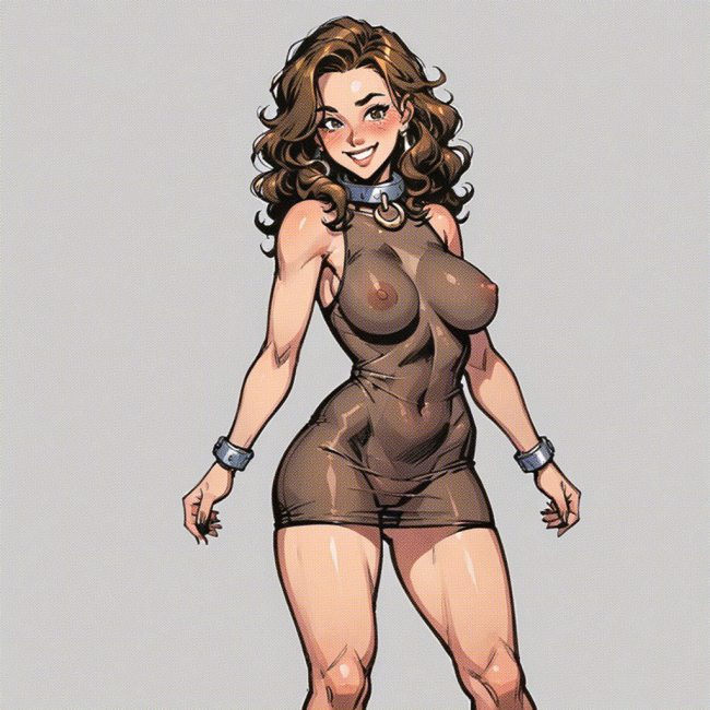 Hazel is a waitress at the bondage cafe